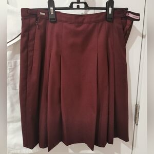 Korean Schoolgirls' Wool Blend Pleated Skirt